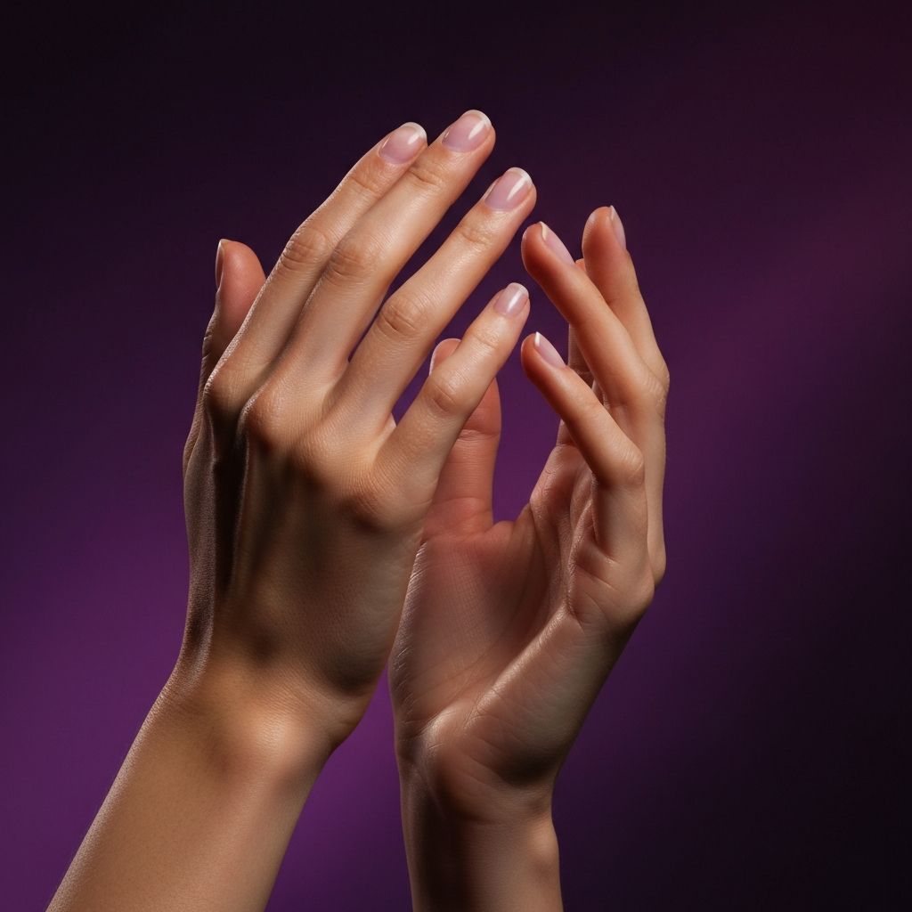 Aplicación de crema lujosa en las manos sin mostrar rostro